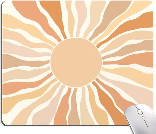 Mouse Pad, Cute Modern Abstract Art Mouse Pads, Square Washable Cloth Personalized Mouse Mat with Design, Gaming Office Home Non-Slip Rubber Base Computer Mousepad