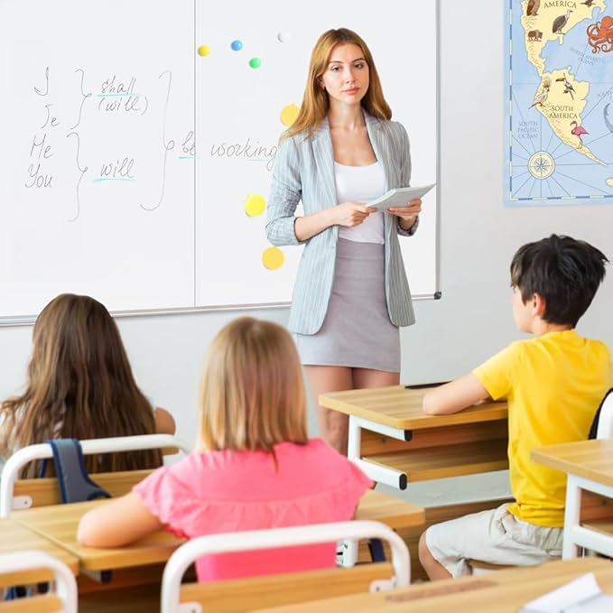 XIWODE Large Dry Erase White Board/Magnetic Foldable Whiteboard, 60 X 36 Inches, Silver Aluminium Frame