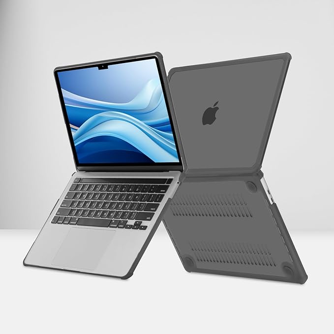 MOSISO Compatible with MacBook Pro 13 inch Case M2 2025-2016 A2338 M1 A2251 A2289 A2159 A1989 A1708 A1706, Anti-Cracking Heavy Duty Plastic TPU Bumper Hard Case&Keyboard Skin&Screen Film, Gray