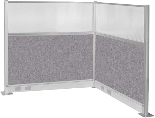 Versare Pre-Configured Hush Panel Electric Cubicle | Workstation Divider Walls | Cubicle Privacy Panels | Office Partition Walls
