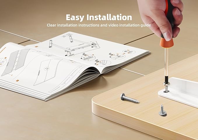 YDN Standing Desk with Keyboard Tray, 48 Inch Height Adjustable Desk with Cable Management, Natural Stand Up Desks for Home and Office, 48inch Natural