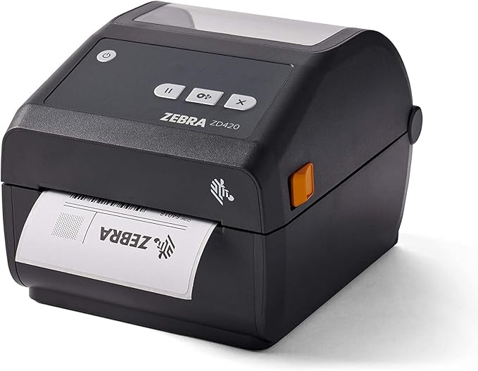 Zebra ZD420 / ZD420d Direct Thermal Desktop Printer 203 dpi Print Width 4 in USB Ethernet ZD42042-D01E00EZ