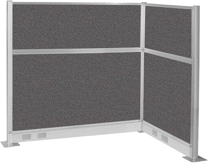 Versare Pre-Configured Hush Panel Electric Cubicle | Workstation Divider Walls | Cubicle Privacy Panels | Office Partition Walls