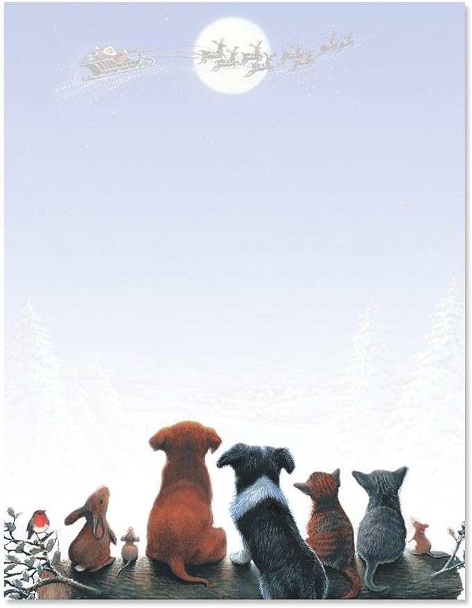 Christmas Dreams Stationery - Holiday Letters, Printer Paper, 25 Sheets, 8½ x 11 Inch, by Current