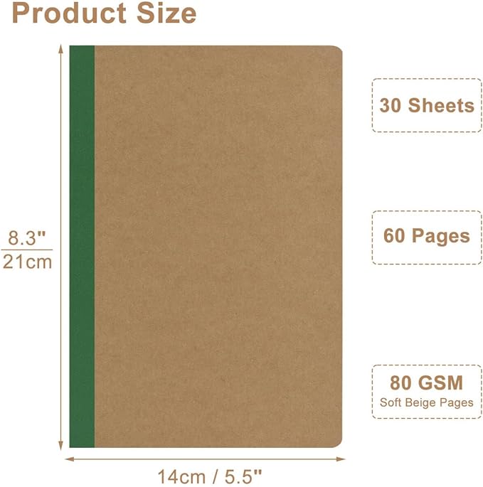 ZCZN 50 Pack Colorful Lined Notebooks Bulk, A5 Journals with 10 Colors, 60 Pages/30 Sheets, 8.3x5.5 Inch, College Ruled Paper, Travel Writing Journal Notebooks for Work,School(50 pack,10 colors)