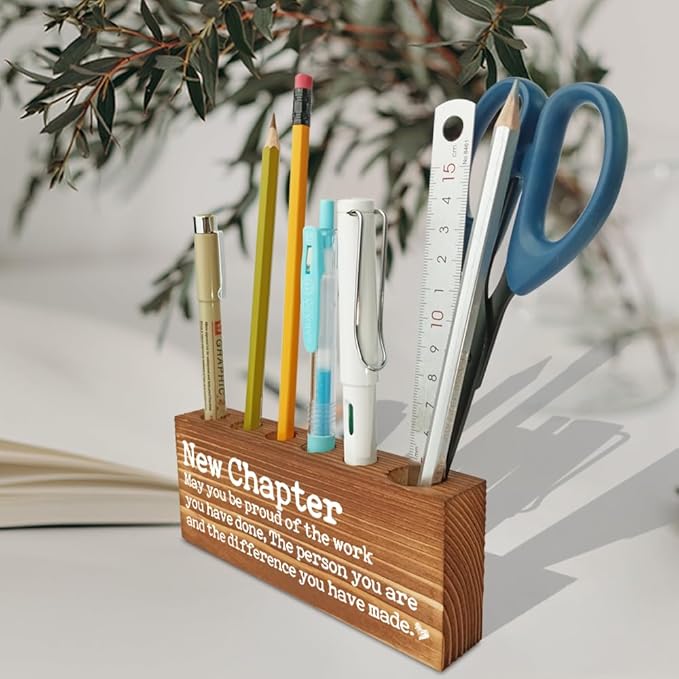 Thank you Appreciation gifts for Mentor Teacher Nurse, Going Away Gift Retirement Gift for Coworker Boss, May you be proud of the work you have done Farmhouse Organizer Pen Holder Gifts-DBB10
