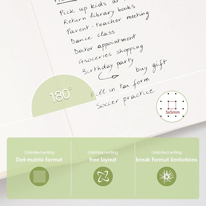 8 Pack Notebooks Journal Bulk, Soft Cover Notebooks for Women Girls Students; Journals in Bulk with 76 Pages; Dot Grid Notebook; 8.2”x5.5” A5 Notebooks for Work, Travel, Business, School, (White)