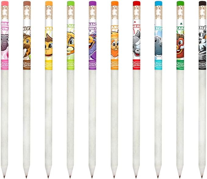 Safari Smencils Cylinder - HB #2 Patented Gourmet Scented Pencils, 50 Count, Gifts for Kids, Classroom Rewards, Party Favors, Stuffers