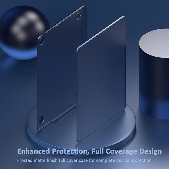 KEROM Midnight Case for MacBook Air 13 inch M4 2025, 2024-2022 M3 M2 A3240 A3113 A2681, MacBook Air M4 13 inch Case, Frosted Matte Plastic Hard Shell & Keyboard Cover for Mac Air 13.6, Midnight Clear