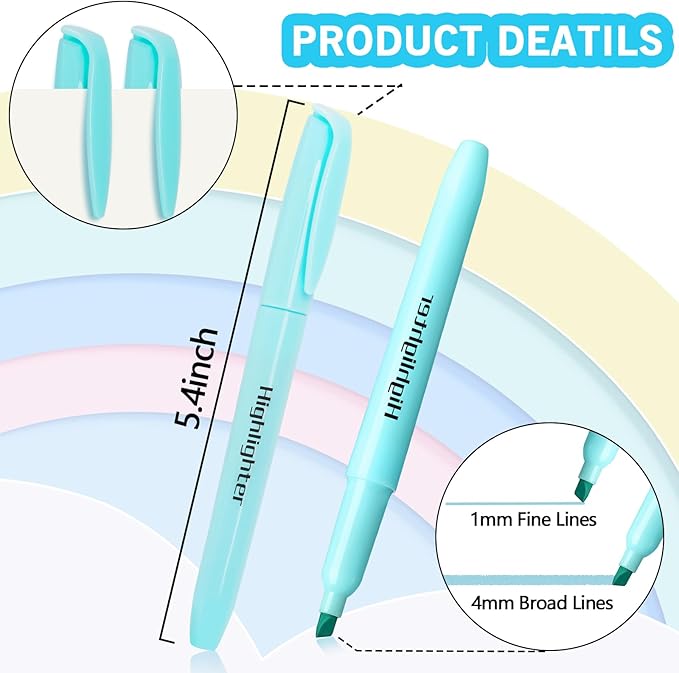 Highlighters Bulk, Chisel Tip Dry-Quickly Highlighter Markers, 108 Count-6 Assorted Colors Highlighters Bulk Pack for Adult Kids, Office Classroom Must Have, School Supplies for Teachers
