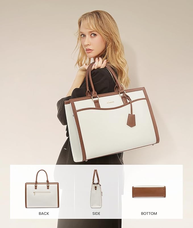 LOVEVOOK Laptop Tote Bag for Women, Office Work Bag Briefcase fit for 15.6 inch Laptop, Large Capacity Teacher Bag Handbag