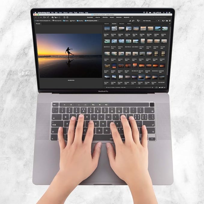 Ultra Thin Keyboard Cover Skin for MacBook Pro 16 inch with Touch Bar Touch ID A2141 and MacBook Pro 13 inch A2338 A2251 A2289 Keyboard Protector