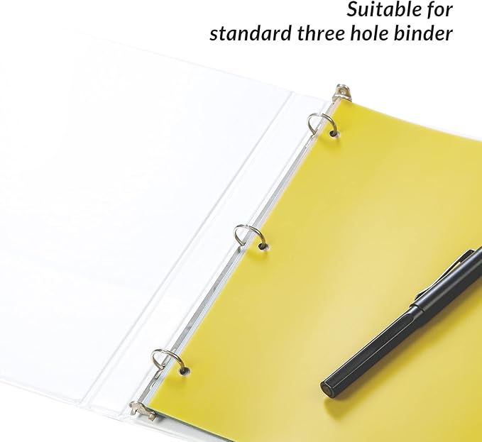 Seashell 3 Ring Binder Dividers with 5 Tabs,6 Sets Plastic Binder Dividers with 3 Hole Punch, Letter Size, Durable, Assorted Colors, School Subject Binder Organizers