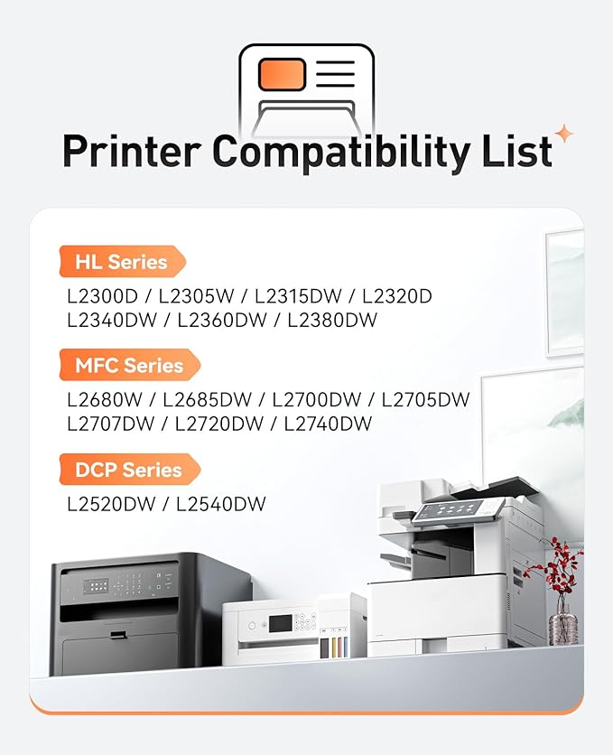 TN630 Toner Cartridge Replacement Compatible for Brother TN-630 TN660 TN-660 HL-L2380DW HL-L2320D HL-L2340DW DCP-L2540DW MFC-L2700DW MFC-L2720DW HL-L2300D HL-L2360DW MFC-L2740DW Printer Black 2-Pack