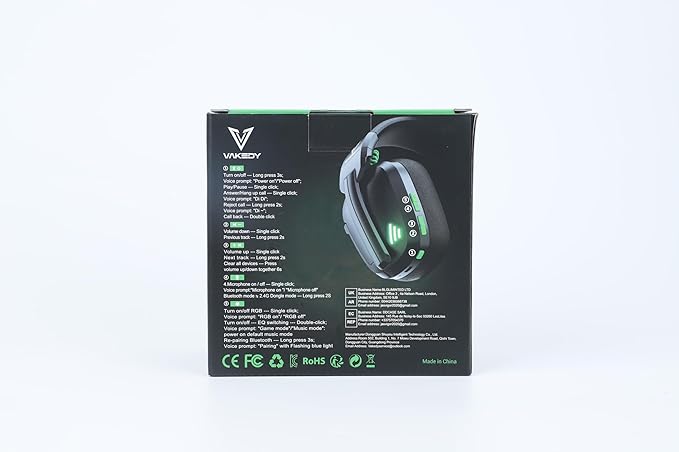 Wireless Gaming Headset for PS5, PC, PS4, Switch, Mac, 2.4GHz Low-Latency & Bluetooth 5.3 Headphones with Noise Canceling Mic, Stereo Sound, 50Hr Long Lasting Battery (White)