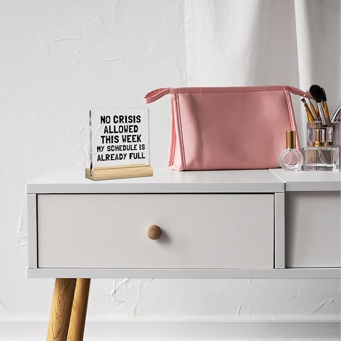 Funny Boss Gifts, Best Boss Gifts for Men, Boss Gifts for Women, Gifts for Boss Leader Going Away, Gift for Boss Appreciation Plaque, Funny Cute Humor Acrylic Desk Decoration for Office