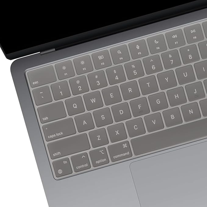2 Pack Keyboard Cover for 2025-2023 MacBook Air M4 M3 M2 13.6" 15.3" A2941 A3114 A2681 A3113 & 2023-2021 MacBook Pro 14" 16" M4 M3 M2 M1 Pro/Max A2442 A2779 A2918 A2992 A2485 A2780 A2991 US Layout-TPU