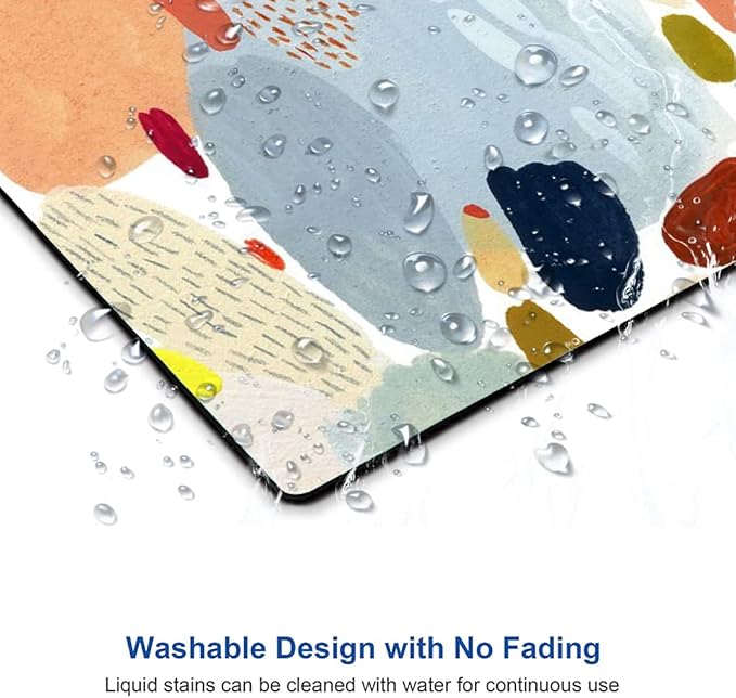 Mouse Pad, Multi Color Abstract Art Mouse Pad, Square Non-Slip Rubber Personalized Computer Mouse Mat, Waterproof Cute Desk Mousepad for Gaming Office Laptop Home