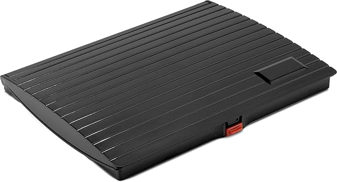 Large Premium Gray Ink Stamp Pad - 5" by 7" - Quality Felt Pad - Case with Closing snap