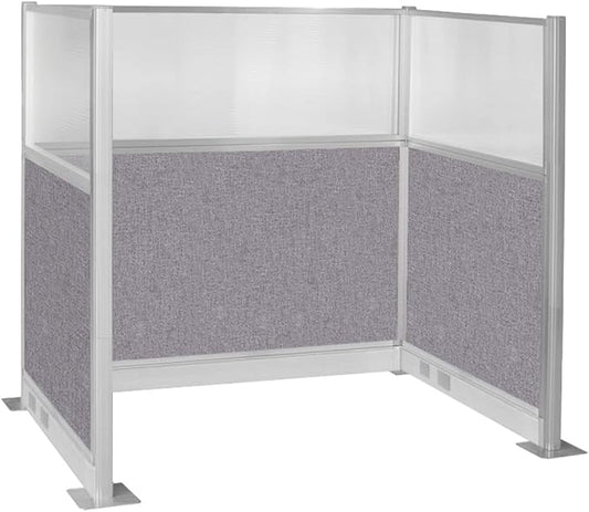Versare Pre-Configured Hush Panel Electric Cubicle | Workstation Divider Walls | Cubicle Privacy Panels | Office Partition Walls