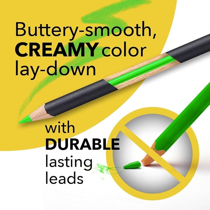 Castle Art Supplies 120 Colored Pencils with Zipper | Quality Soft Coloured Leads for Adult Artists, Professionals and Colorists | In Zipper Pouch