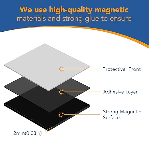 DIYMAG Magnetic Dot with Self Adhesive, 150Pcs 0.8 x 0.08inch Square Magnets Magnetic Tape Flexible Magnet Sheets with Adhesive for Crafts, Photos and Die Storage Easy Peel and Stick