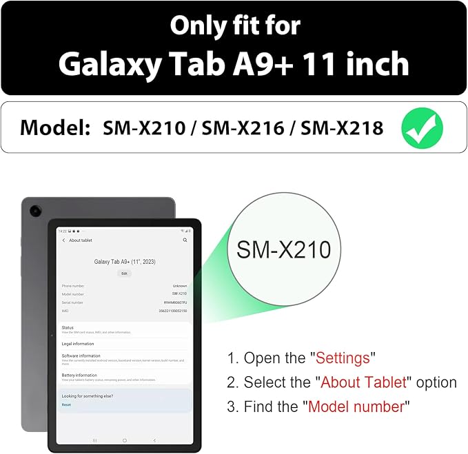 SEYMAC Case for Samsung Galaxy Tab A9+/ A9 Plus Case 11" (SM-X210/X216/X218), Heavy Duty Shockproof Protective Case with Screen Protector, Rotating Stand, Hand/Shoulder Strap, Green