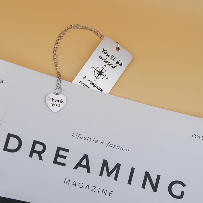 Farewell Gifts for Coworkers & Friends - Retirement & New Job Gifts for Colleagues & Boss - Thank You Bookmarks for Employees & Teachers