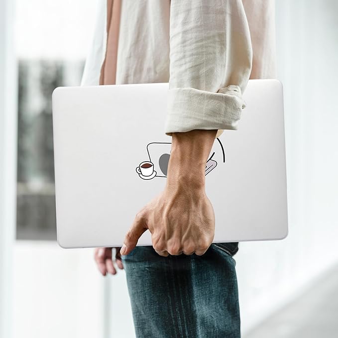 Compatible with MacBook Air 13.6 inch Case 2022-2025 M4 A3240 M3 A3113 M2 A2681,for Mac Air13 M4 Slim Sturdy Pattern Plastic Hard Shell&Keyboard Cover for MacBook Air 13.6 Print Cases,Cute Cat