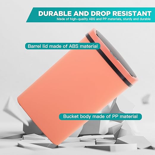 PayLessHere 13 Gallon Trash Can Kitchen Trash Can Automatic Garbage Can with Lid Touch Free High-Capacity Motion Sensor for Kitchen Bedroom Bathroom Office Wateproof Trash Bin (2, Pink)