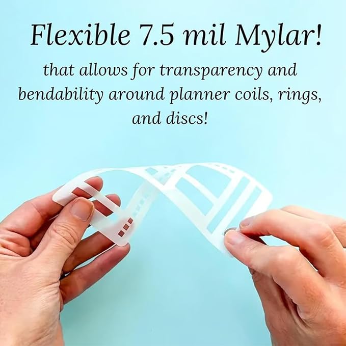 Planner Stencils Set, 9 Pack Flexible Handmade Templates – Reusable Planner Stencils for Journaling, Bullet Journal, Calendar Planning, Scrapbooking & DIY Crafts