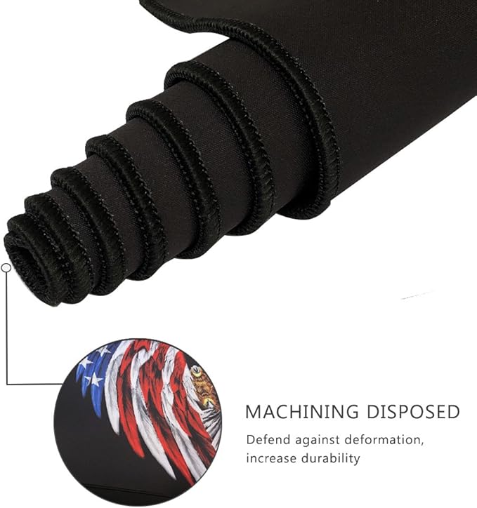 XXL Professional Large Mouse Pad & Computer Game Mouse Mat (35.4x15.7x0.1IN, US Eagle)