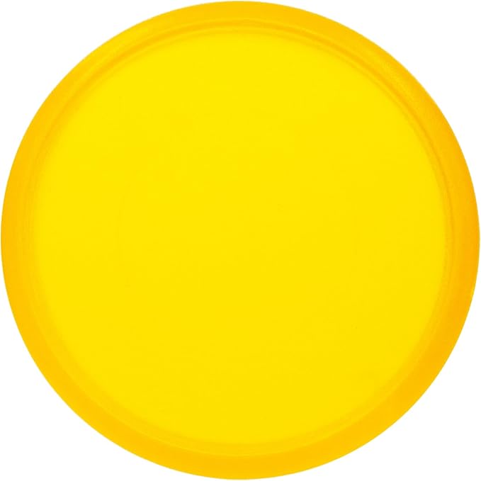 100pcs Discbound Notebook Discs DIY Planner Accessoriesfits for Tul,Levenger,Arc,Happy Planner,Talia(Transparent Yellow,1.5inch/38mm)