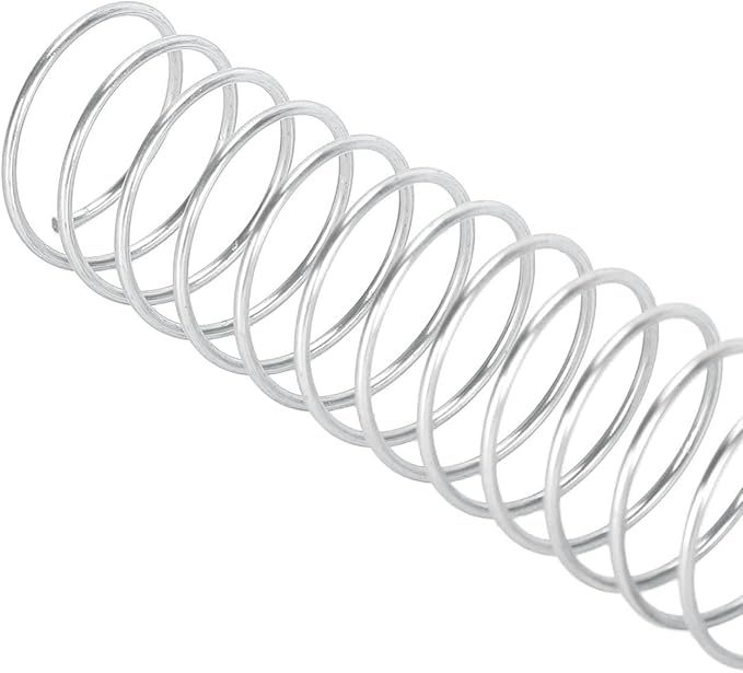 100pcs Total Spiral Binding Coil, 170 Sheets Capacity 4:1 Pitch and 48 Loops 360 Degree Rotation Wire Binding Spines for Size Paper of 8.5 x 11inch, Set Kit for A4 (Silver)