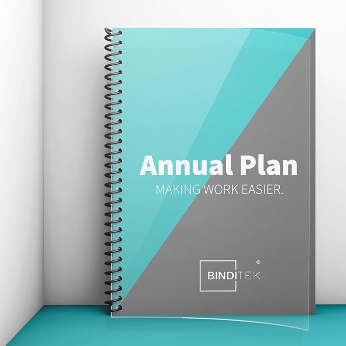 Binditek 50 Pack Plastic Spiral Binding Coils, 12mm(1/2"), 90 Sheet Capacity, 4:1 Pitch, Black, 48Loops, for Letter Size, for Students and Coworkers