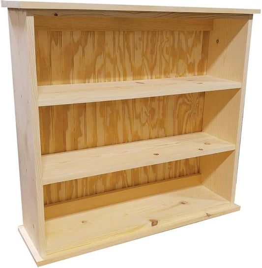 Sawdust City Solid Wood Hall Bookcase (Unfinished Pine)