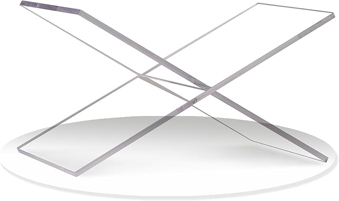 Large Clear Acrylic Book Stand - Perfect for Displaying Open Books on Your Coffee Table - Ideal for Bibles, Cook Books, Guest Books, Magazines, Each with a Lucite Paperweight (Clear)