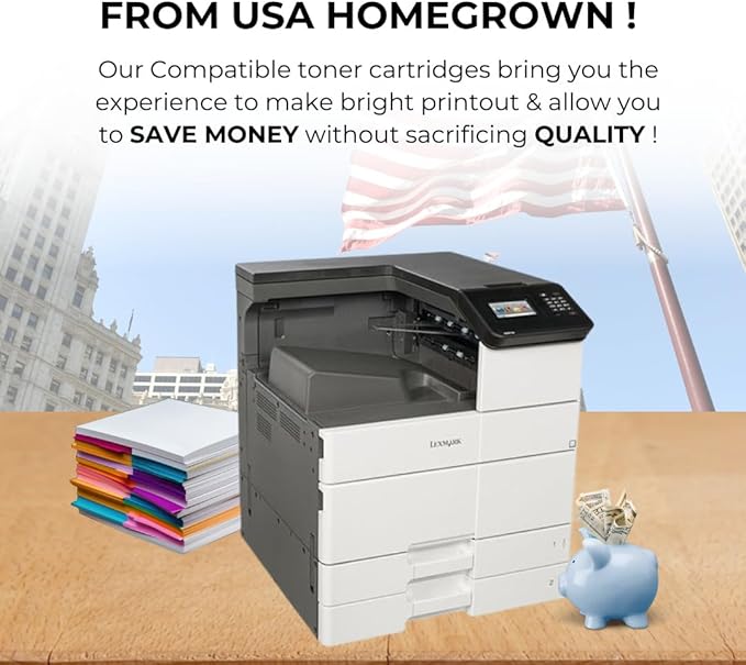 Toner Pros 54G0H00 Toner Cartridge – Compatible for Lexmark MS911 Printer– Yield 32,500 Pages, Black, 1 Pack