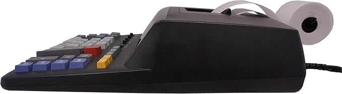 Sharp 12-Digit Print Calculator Desktop Size Adding Machine, Perfect for Everyday Use and Office, Bright, Large Easy-to-Read Numbers on Both The Display and The Two-ColorPrinted Tape (EL2196BL)