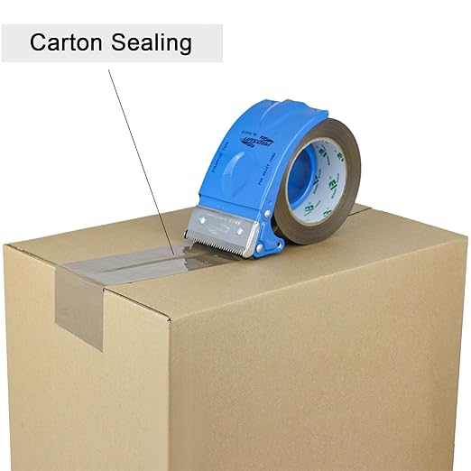 BOMEI PACK 3 inch Brown Packing Tape, 6 Refills Rolls Wide Packaging Tape for Moving, Shipping and Storage, 2.4 Mil x 110 Yards