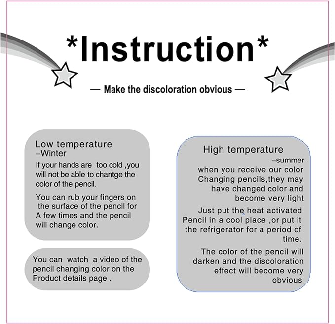 Outus 60 Pieces Color Changing Mood Pencil Bulk with Eraser 2B Wooden Heat Activated Fun Pencils Assorted Colors Thermochromic Pens Gifts for Prizes Birthday Gift Party Favors