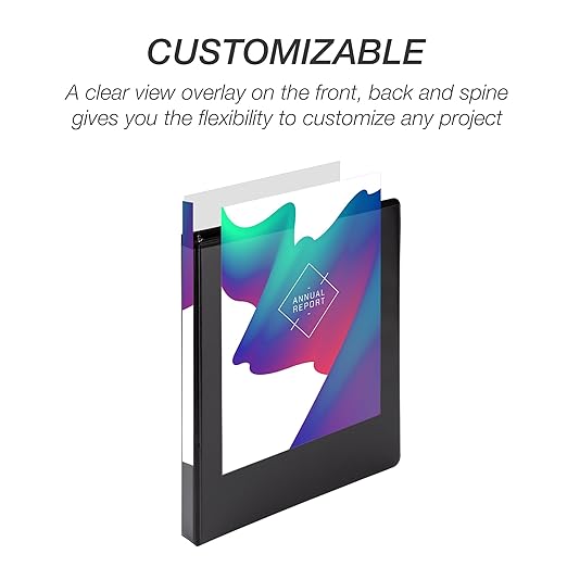 Samsill Economy 0.5 Inch 3 Ring Binder Bulk Pallet, Made in The USA, Round Ring Binder, Customizable Clear View Cover, Black, Pallet of 768 Binders in 32 Cartons