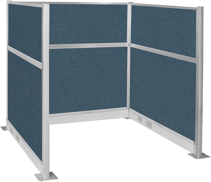 Versare Pre-Configured Hush Panel Electric Cubicle | Workstation Divider Walls | Cubicle Privacy Panels | Office Partition Walls