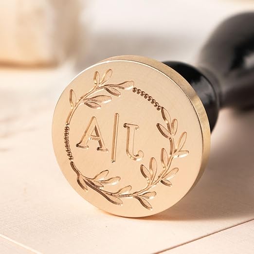 Custom Wax Seal Stamp - Personalized Wax Seal Stamp Create Your Own Seals for Crafting, Envelopes, Gift Wrap, Wedding Invitations - Custom Stamp Design with Handle