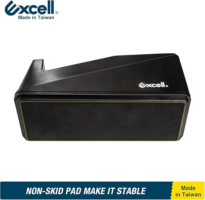 Excell Desk Tape Dispenser (1" core) with Non-Skid Base, Desktop Tape Dispenser Design for Home, Office, Gift Store and Wrapping Purpose - 3Pack