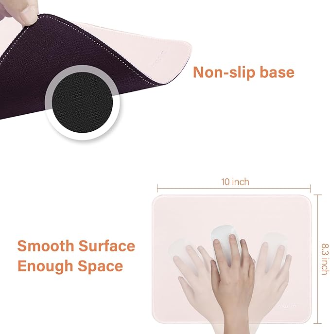 MOSISO Large Gaming Mouse Pad&Massage Keyboard Wrist Rest&Mousepad&Wrist Rest&Coaster,Ergonomic Non-Slip Base Pad Set&Pain Relief Easy Typing Cushion with Memory Foam for Home Office, Apricot