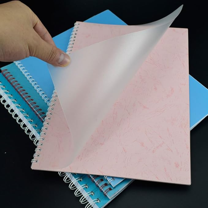 Rayson Frosted Binding Covers - 10 mil Polypropylene (PP) Matte Finish, 8.5" × 11", Durable Un-Punched Plastic Binding Covers, 50/Pack (PP2550MT)