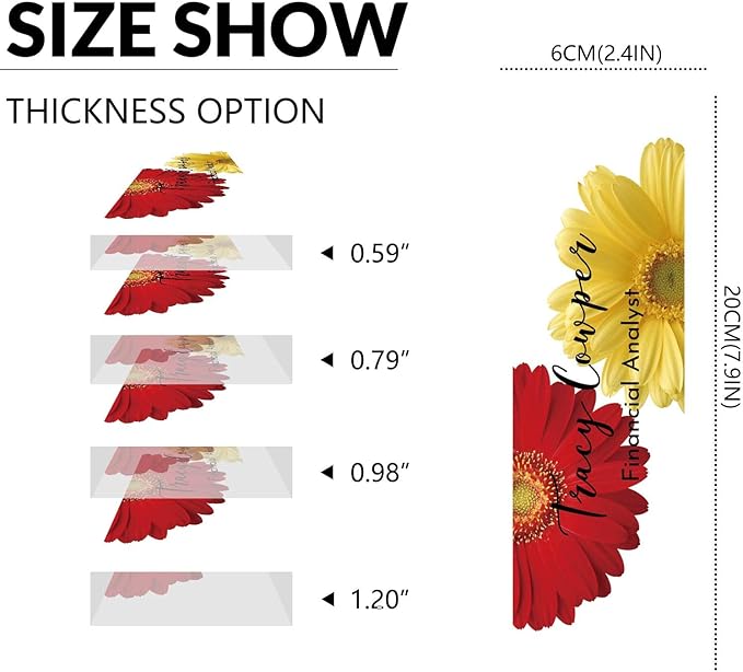 Desk Name Plate Personalized, Custom Name Plate for Desk, Acrylic Desktop Accessories, Office Gift & Decor for Women Men, Teacher Nurse Boss Employee Appreciation Gifts