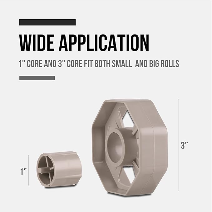 Lichamp Desktop Tape Dispenser Holder with Large 3 inch Core for Masking, Heat Transfer, Painters, Freezer, Kitchen Tape
