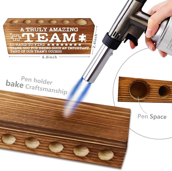 FOKCBOCM A Truly Amazing Team is Hard to Find, Inspirational Team Office Decor, Appreciation gifts for Team, Going Away Gift Retirement Gift for Coworker Boss, Farmhouse Organizer Pen Holder-DBB24